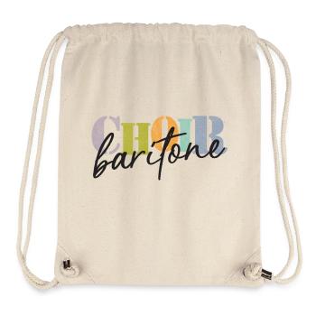 Choir - Baritone singer - Stanley/Stella recycelter Gym Bag - Naturweiß - Vorne