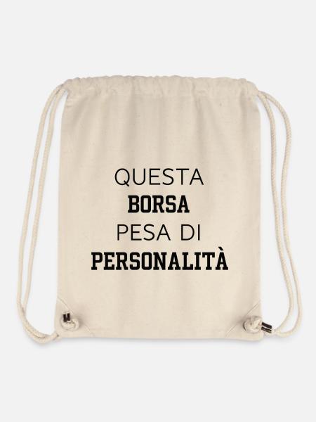 👉🏻 Ce sac pèse en personnalité 🕶 - Sac à cordon recyclé Stanley/Stella - blanc naturel