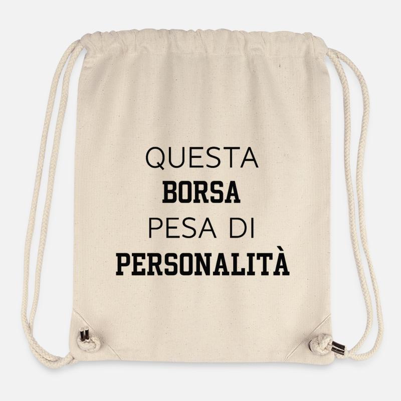 👉🏻 Ce sac pèse en personnalité 🕶 - Sac à cordon recyclé Stanley/Stella - blanc naturel