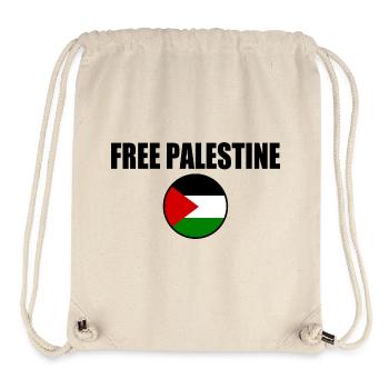 Free palestine - Stanley/Stella Recycled Gym Bag - natural - Front