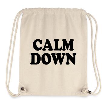 Calm down - Stanley/Stella recycelter Gym Bag - Naturweiß - Vorne