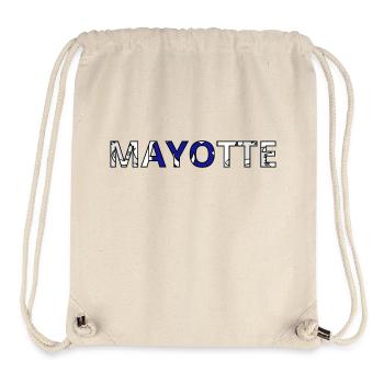 Mayotte Flag - Stanley/Stella Recycled Gym Bag - natural - Front