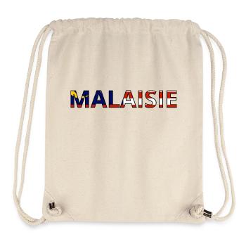 Drapeau Malaisie - Sac à cordon recyclé Stanley/Stella - blanc naturel - Devant