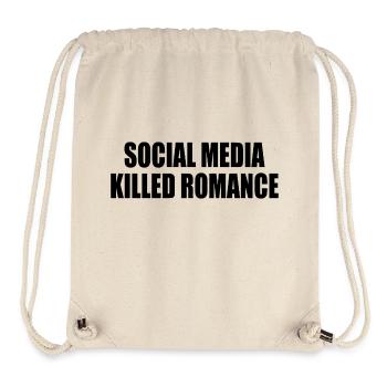 social media killed romance - Stanley/Stella recycelter Gym Bag - Naturweiß - Vorne