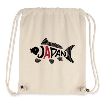 Poisson koï du Japon - Sac à cordon recyclé Stanley/Stella - blanc naturel - Devant