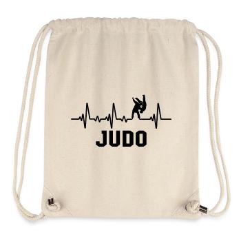 Judo Heartbeat Martial Arts Judoka - Stanley/Stella Recycled Gym Bag - natural - Front