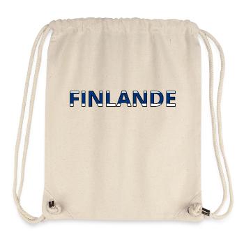Flag of Finland - Stanley/Stella Recycled Gym Bag - natural - Front