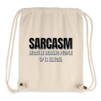 Sarcasm - Stanley/Stella Recycled Gym Bag - natural - Front