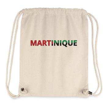 Drapeau Martinique - Sac à cordon recyclé Stanley/Stella - blanc naturel - Devant