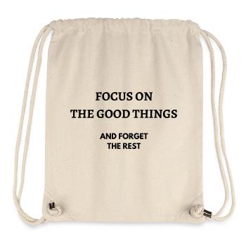 Focus on the good things and forget the rest - Stanley/Stella Recycled Gym Bag - natural - Front