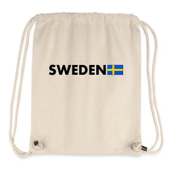 Sweden - Sac à cordon recyclé Stanley/Stella - blanc naturel - Devant