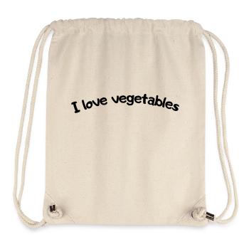 I love vegetables - Stanley/Stella recycelter Gym Bag - Naturweiß - Vorne