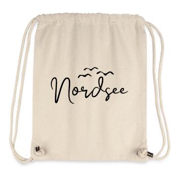 Nordsee Möwen Küste Meer - Stanley/Stella recycelter Gym Bag - Naturweiß - Vorne