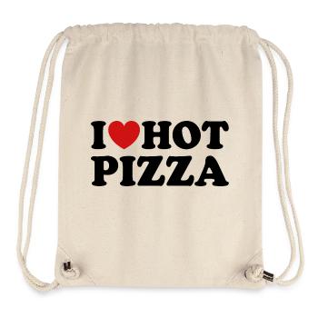 I Love Hot Pizza - Stanley/Stella recycelter Gym Bag - Naturweiß - Vorne