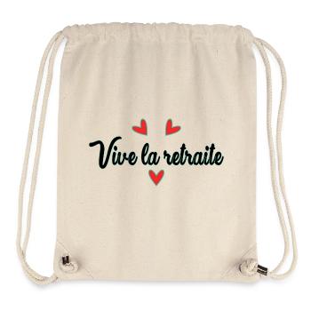 RETIREMENT. RETIREMENT. RETIRED. HAPPY RETIREMENT - Stanley/Stella Recycled Gym Bag - natural - Front