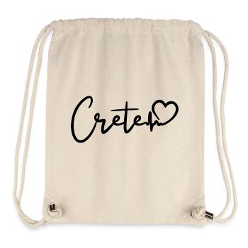 Crete Herzschlag Insel Kreta - Stanley/Stella recycelter Gym Bag - Naturweiß - Vorne