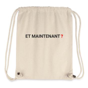 "ET Maintenant" - and now? - Stanley/Stella Recycled Gym Bag - natural - Front