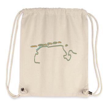Ostfriesland Retro - Stanley/Stella recycelter Gym Bag - Naturweiß - Vorne