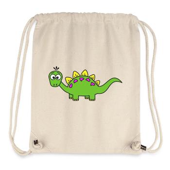 Dino Bébé - Sac à cordon recyclé Stanley/Stella - blanc naturel - Devant