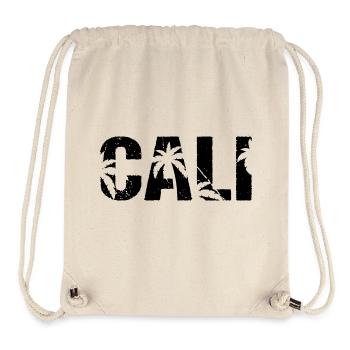 Cali Palmiers Californie - Sac à cordon recyclé Stanley/Stella - blanc naturel - Devant