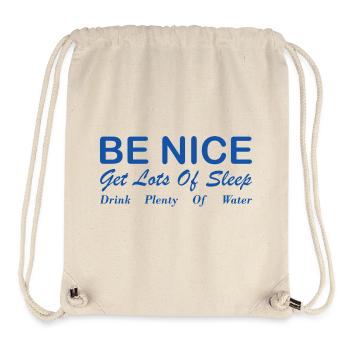 Sei nett Ästhetisches Zitat - Stanley/Stella recycelter Gym Bag - Naturweiß - Vorne