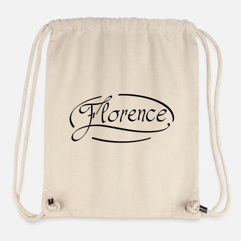 Florence - Sac à cordon recyclé Stanley/Stella - blanc naturel