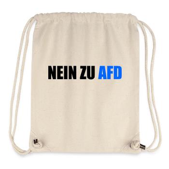 No to afd - Stanley/Stella Recycled Gym Bag - natural - Front