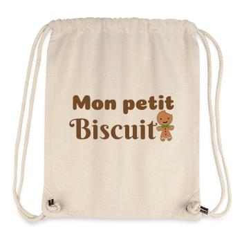 My Little Biscuit /Christmas Cookie Man - Stanley/Stella Recycled Gym Bag - natural - Front