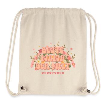 Muttertag Beste Mama der Welt Geschenk groovy 70er - Stanley/Stella recycelter Gym Bag - Naturweiß - Vorne