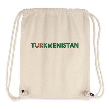 Flag of Turkmenistan - Stanley/Stella Recycled Gym Bag - natural - Front