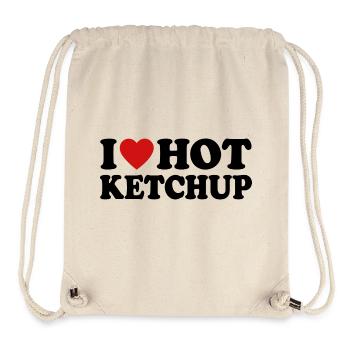 J’adore le ketchup chaud - Sac à cordon recyclé Stanley/Stella - blanc naturel - Devant