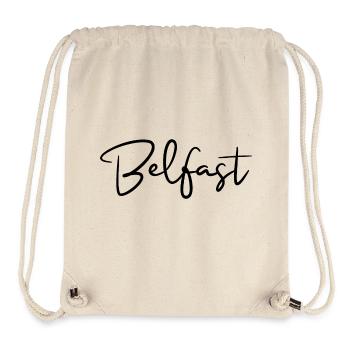 Belfast Hauptstadt Nordirland - Stanley/Stella recycelter Gym Bag - Naturweiß - Vorne