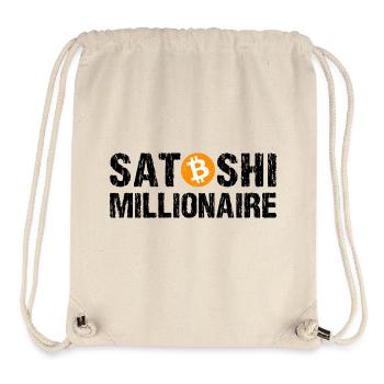 Satoshi Millionaire Kryptowährung Bitcoin - Stanley/Stella recycelter Gym Bag - Naturweiß - Vorne
