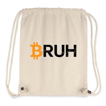 Bitcoin Bruh Kryptowährung Bitcoin - Stanley/Stella recycelter Gym Bag - Naturweiß - Vorne