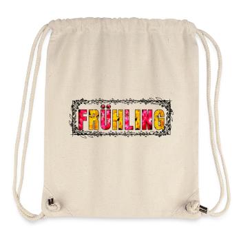 Frühling Bild und Blumenmotiv - Stanley/Stella recycelter Gym Bag - Naturweiß - Vorne