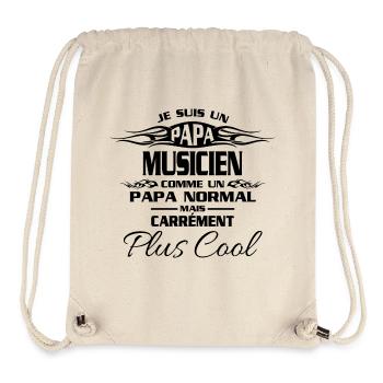 Musicien - Sac à cordon recyclé Stanley/Stella - blanc naturel - Devant