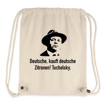 Tucholsky: Deutsche, kauft deutsche Zitronen! - Stanley/Stella recycelter Gym Bag - Naturweiß - Vorne
