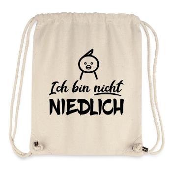 I'm not cute with little birds - Stanley/Stella Recycled Gym Bag - natural - Front