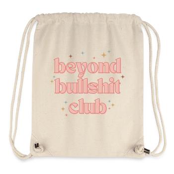 Beyond Bullshit Club Retro Pink - Stanley/Stella Recycled Gym Bag - natural - Front