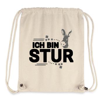 Donkey - Stubborn - Stanley/Stella Recycled Gym Bag - natural - Front
