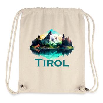 Tyrol with mountains, the Loyalty of the Alps to the province of Tyrol - Stanley/Stella Recycled Gym Bag - natural - Front