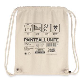 Eat sleep slay, paintball unite - Stanley/Stella Recycled Gym Bag - natural - Front