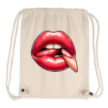 Attractive pink lip - Stanley/Stella Recycled Gym Bag - natural - Front