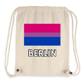 Bi Pride Flagge Berlin - Stanley/Stella recycelter Gym Bag - Naturweiß - Vorne