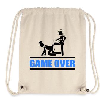 Bride and groom game over - Stanley/Stella Recycled Gym Bag - natural - Front