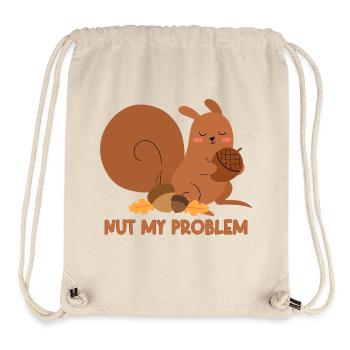 Nut My Problem Eichhörnchen - Stanley/Stella recycelter Gym Bag - Naturweiß - Vorne