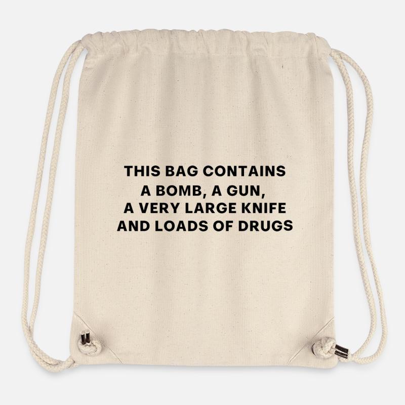 DRUG BAG - Stanley/Stella recycelter Gym Bag - Naturweiß