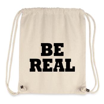 Be real - Stanley/Stella recycelter Gym Bag - Naturweiß - Vorne