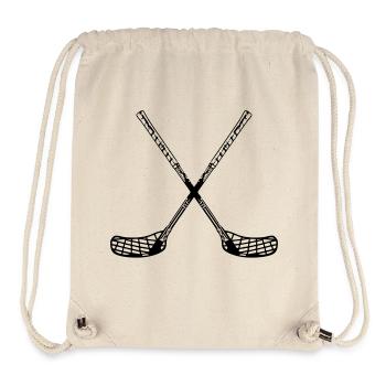 Unihockey Stöcke X - Stanley/Stella recycelter Gym Bag - Naturweiß - Vorne