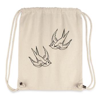 Birds - Stanley/Stella recycelter Gym Bag - Naturweiß - Vorne